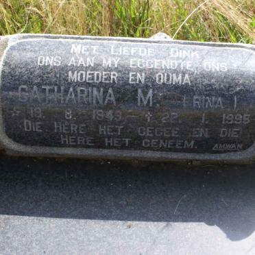 BRUIN Catharina M., de 1943-1995