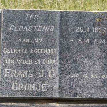 CRONJE Frans J.C. 1897-1974
