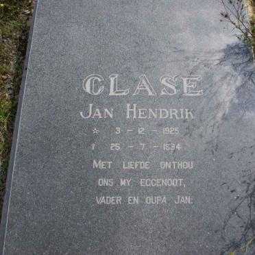 CLASE Jan Hendrik 1925-1994
