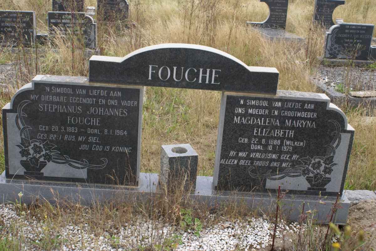 FOUCHE Stephanus Johannes 1883-1964 &amp; Magdalena Maryna Elizabeth WILKEN 1888-1979