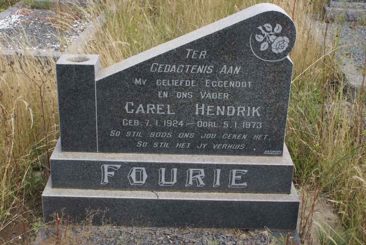 FOURIE Carel Hendrik 1924-1973