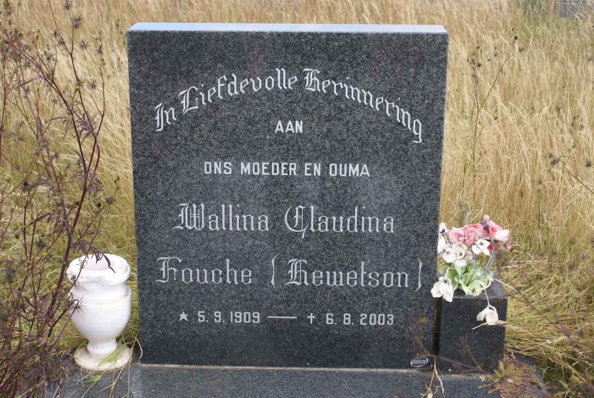 FOUCHE Wallina Gloudina nee HEMELSON 1909-2003