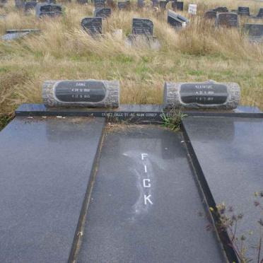 FICK Danie 1932-1973 &amp; Kleintjie 1934-1977