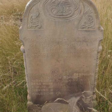 KLOPPER Getreuda Geziena Cornelia nee LABUSCHAGNE 1857-1916