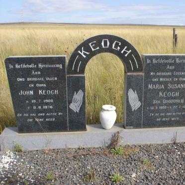 KEOGH John 1906-1976 &amp; Maria Susanna GOODCHILD 1908-1972