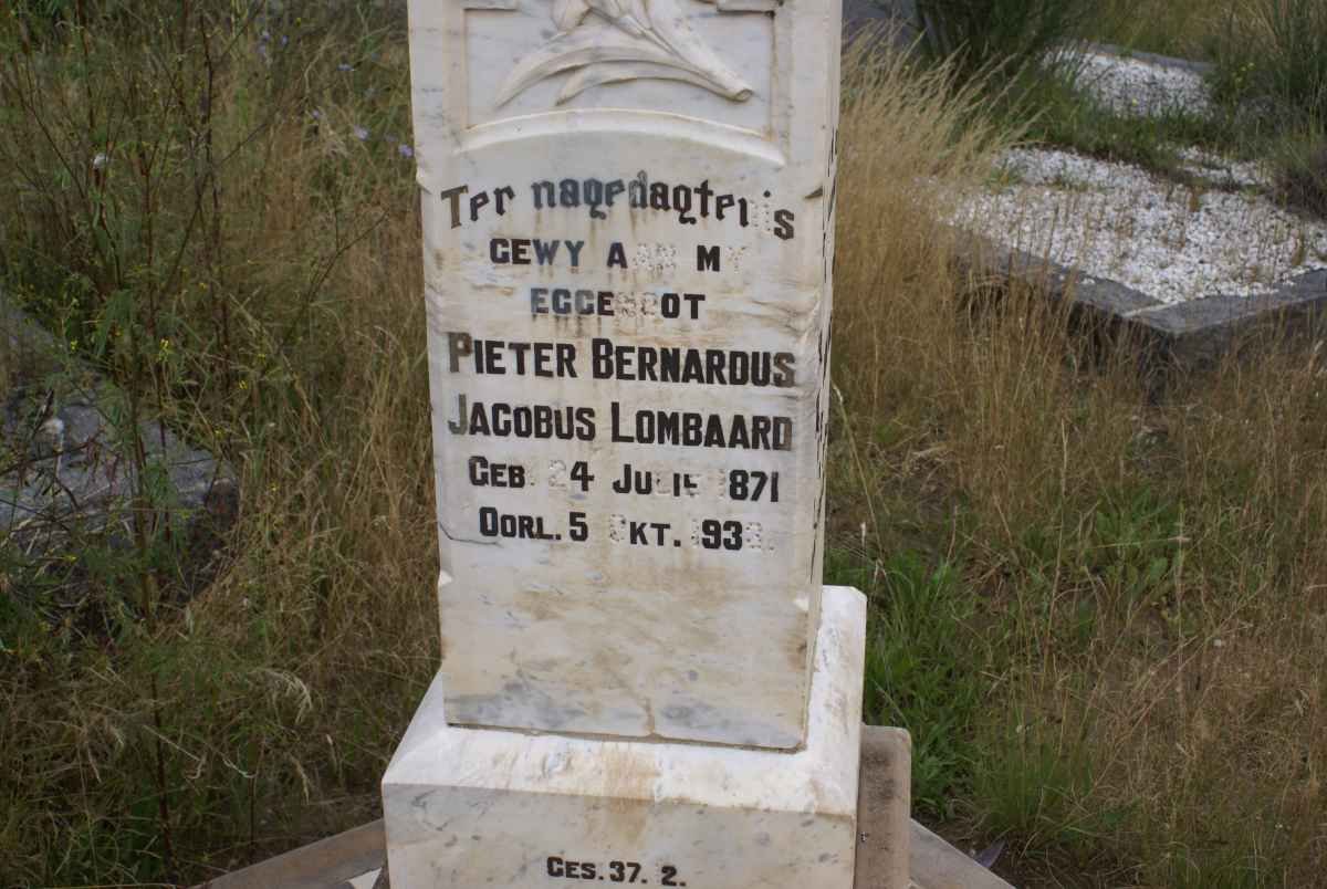 LOMBAARD Pieter Bernardus Jacobus 1871-1933