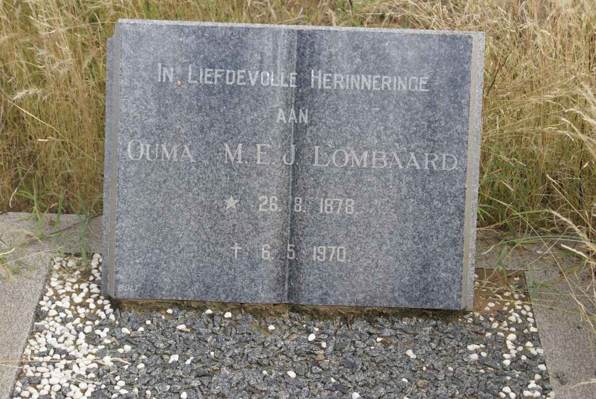 LOMBAARD M.E.J. 1878-1970