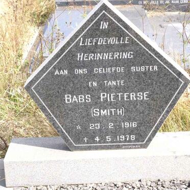 PIETERSE Babs nee SMITH 1916-1978