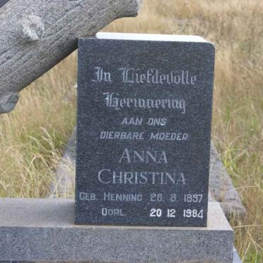 PANSEGROUW Anna Christina nee HENNING 1897-1984