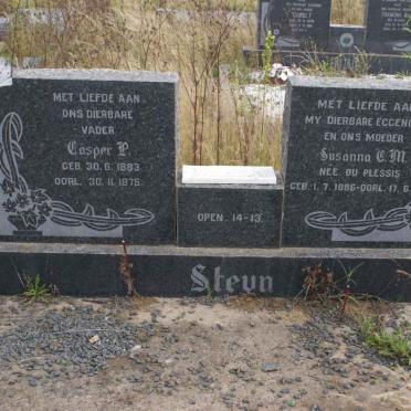 STEYN Casper P. 1883-1975 &amp; Susanna C.M. DU PLESSIS 1886-1962