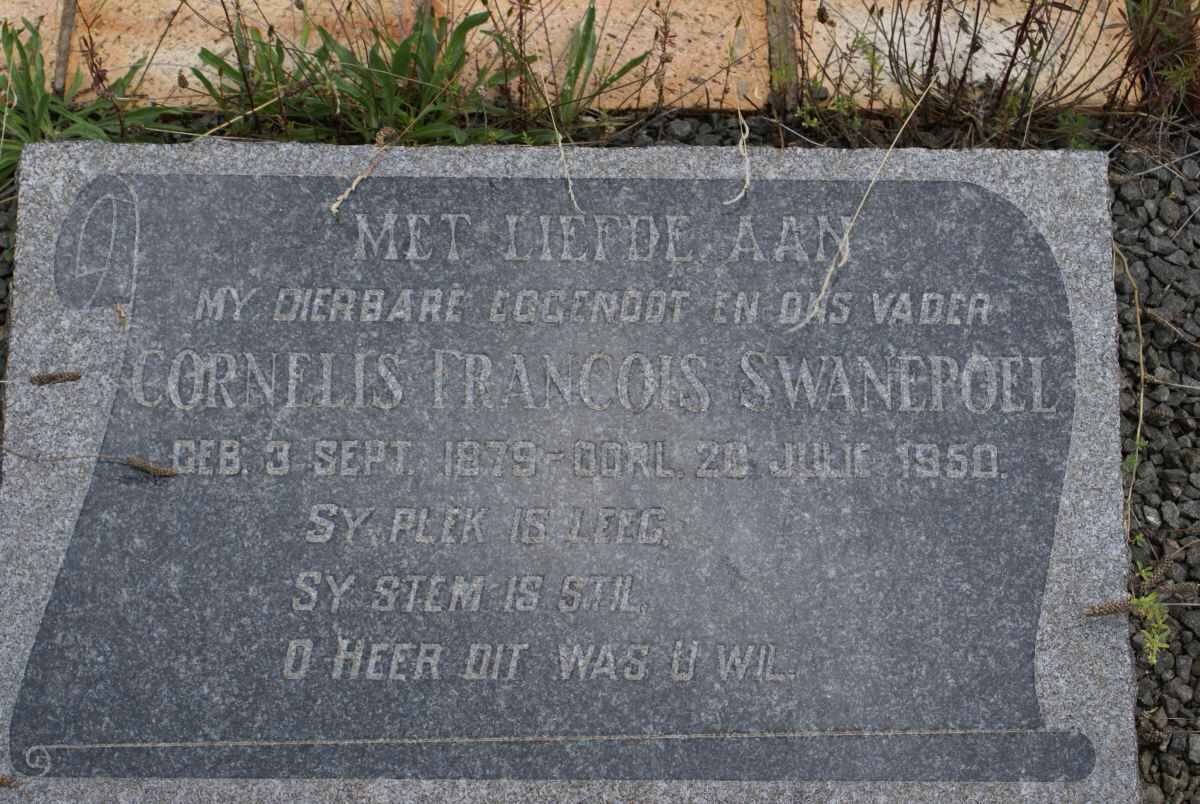 SWANEPOEL Cornelis Francois 1879-1950