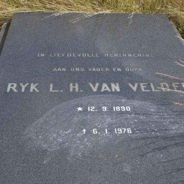 VELDEN Ryk L.H., van 1890-1976