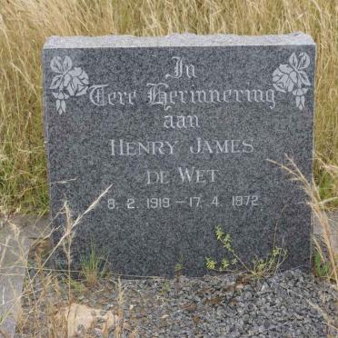 WET Henry James, de 1919-1972