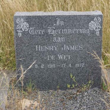 WET Henry James, de 1919-1972