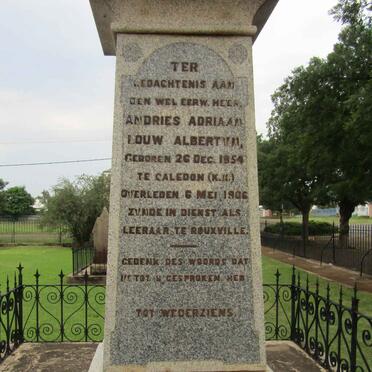 ALBERTYN Andries Adriaan Louw 1854-1906