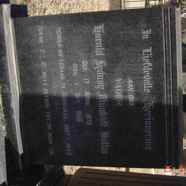 BOTHA Harold Sydney Muskett 1879-1959