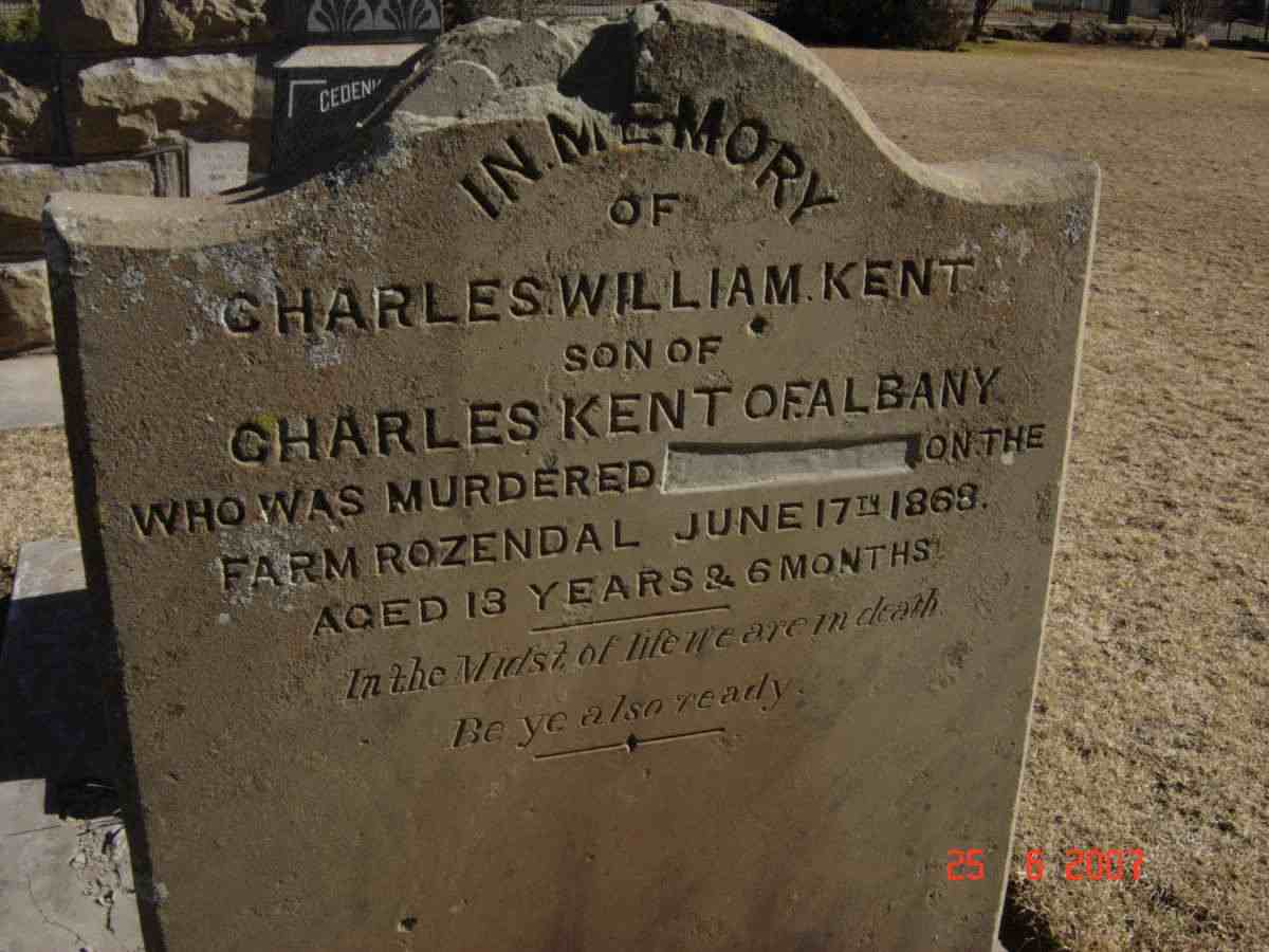 KENT Charles William  -1868