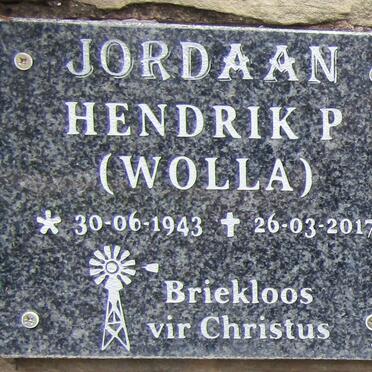 JORDAAN Hendrik P. 1943-2017