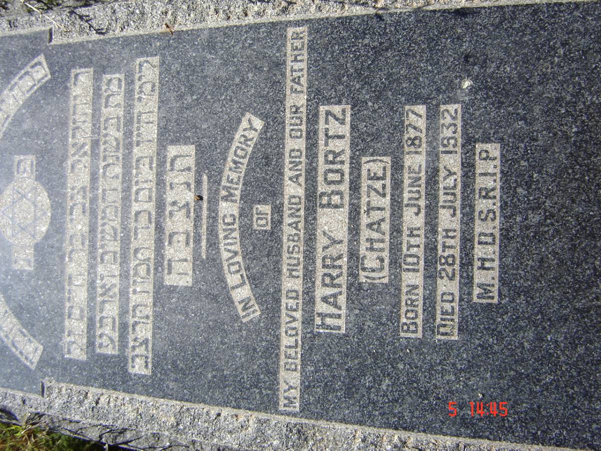 BORTZ Harry 1877-1932