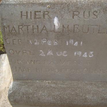 BUTLER Martha L.M. 1941-1943