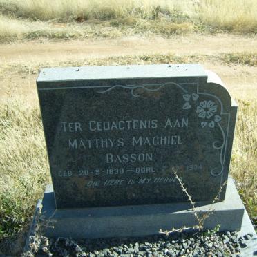 BASSON Matthys Machiel 1898-1974