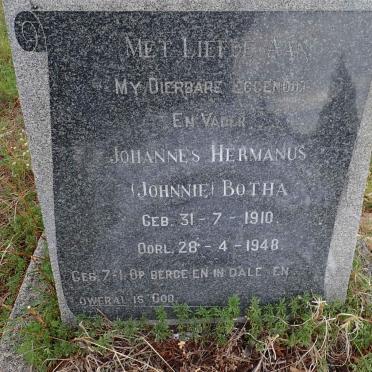 BOTHA Johannes Hermanus 1910-1948