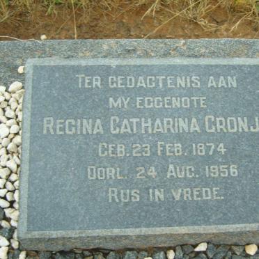 CRONJE Regina Catharina 1874-1956