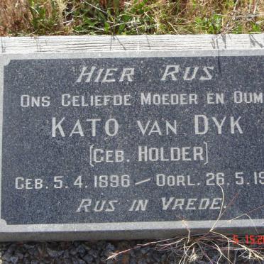 DYK Kato, van nee HOLDER 1896-1971