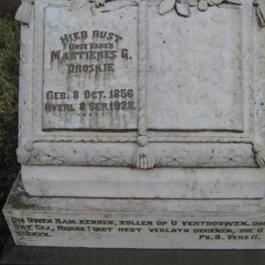 DROSKIE Martienes G. 1856-1928