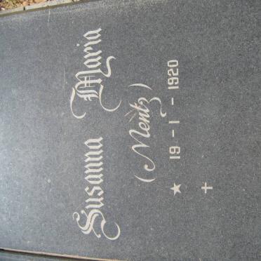 DIEDERICHS Susanna Maria nee MENTZ 1920-