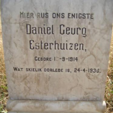 ESTERHUIZEN Daniel Georg 1914-1930