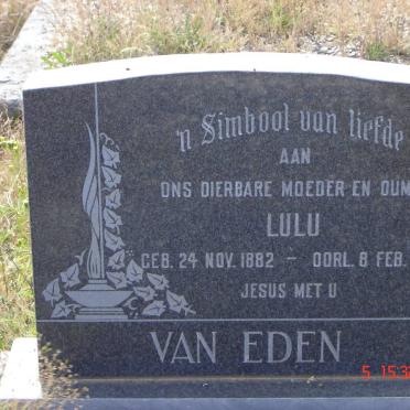 EDEN Lulu, van 1882-1971