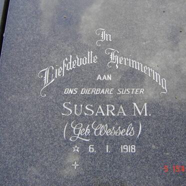 EYK Susara M., van nee WESSELS 1918-