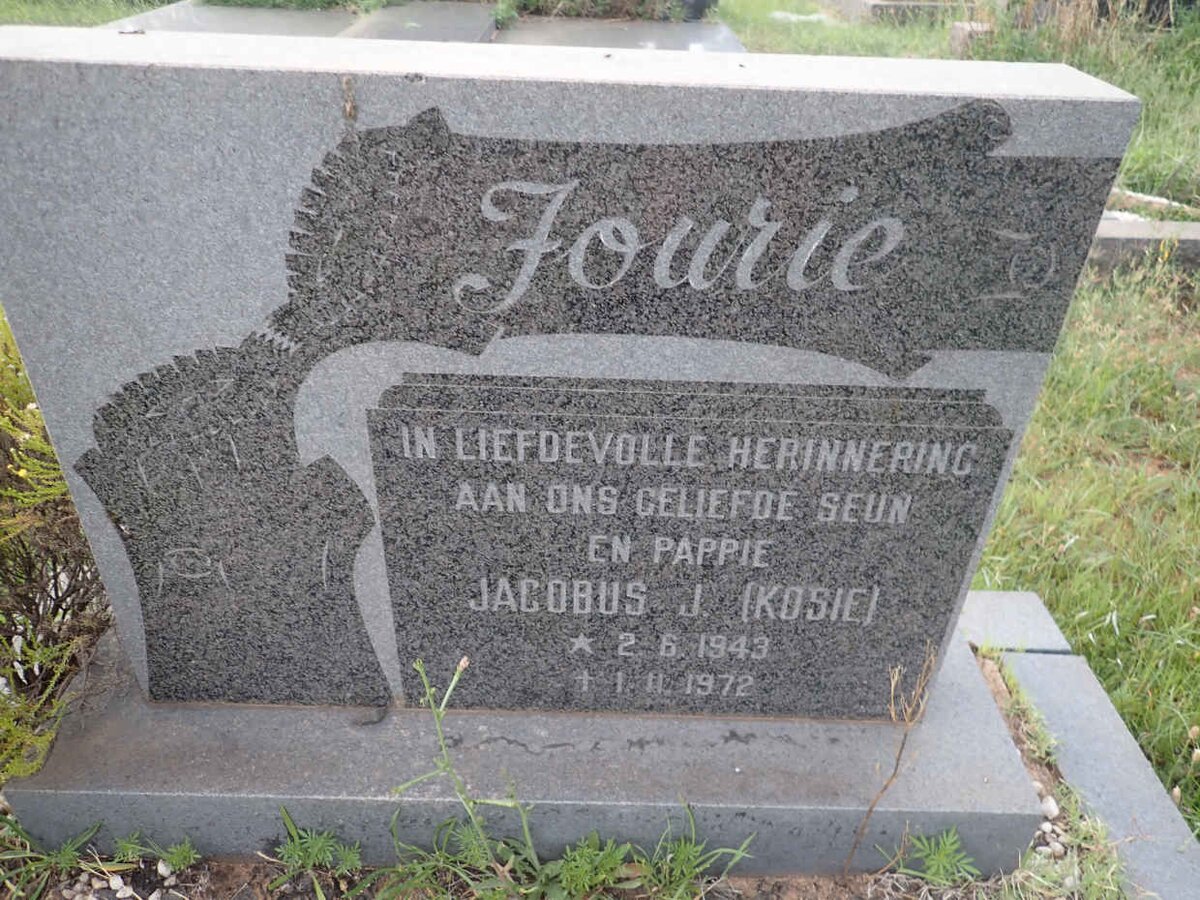 FOURIE Jacobus J. 1943-1972