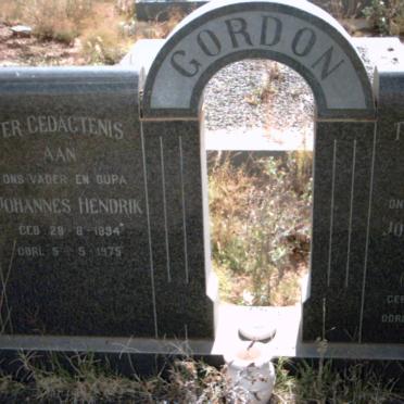 GORDON Johannes Hendrik 1894-1975 &amp; Johanna Maria Magretha KRUGER 1896-1971