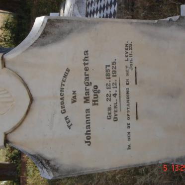 HUGO Johanna Margaretha 1857-1925