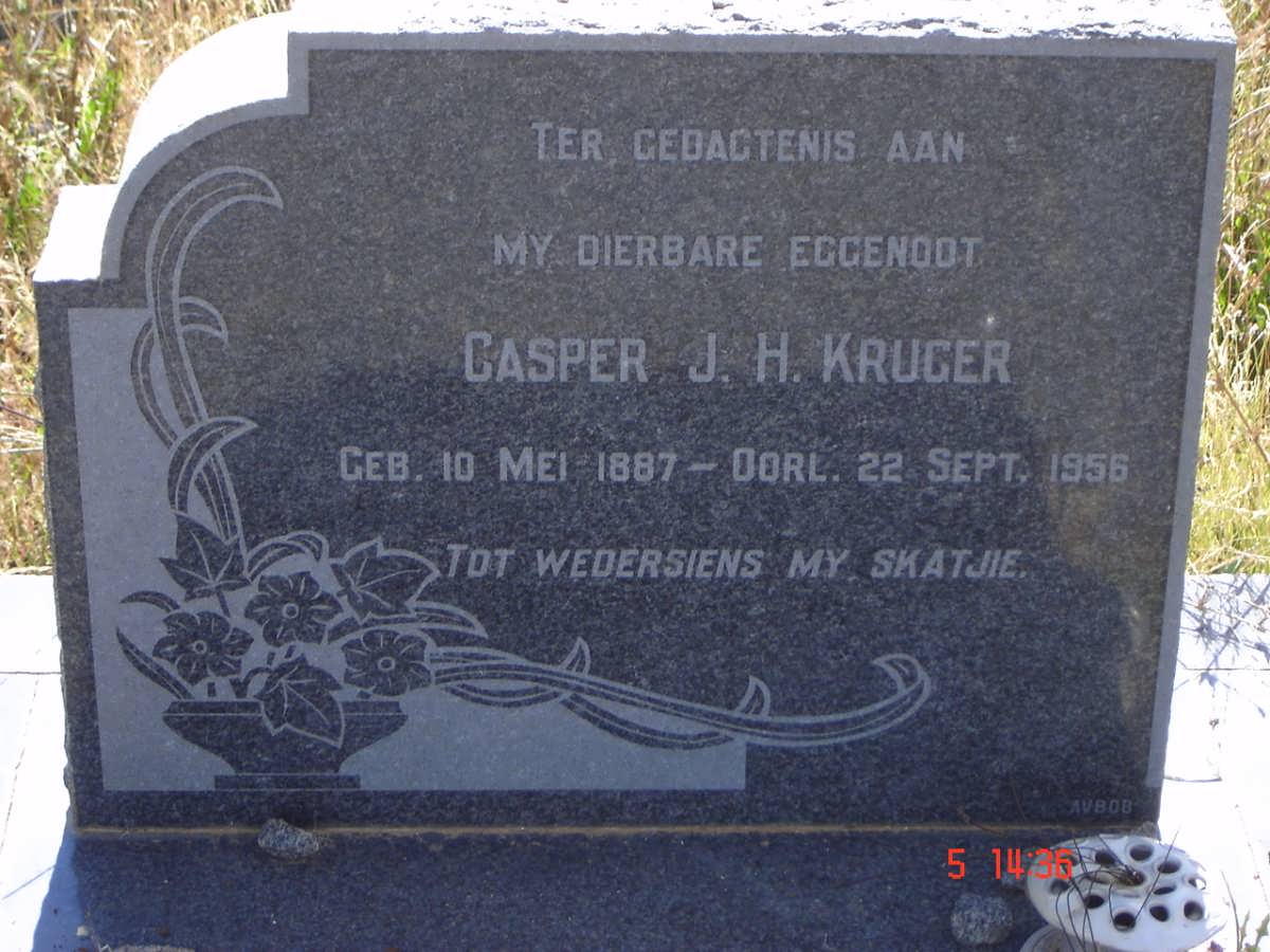 KRUGER Casper J.H. 1887-1956