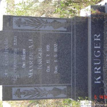 KRÜGER Maartje A.J. 1891-1972