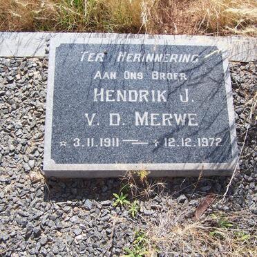 MERWE Hendrik J., van der 1911-1972