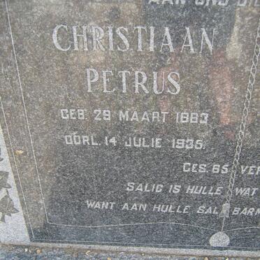 NAUDE Christiaan Petrus 1883-1935 &amp; Petronella Magrietha NEL 1870-1934 