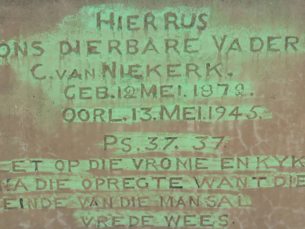 NIEKERK C., van 1872-1945