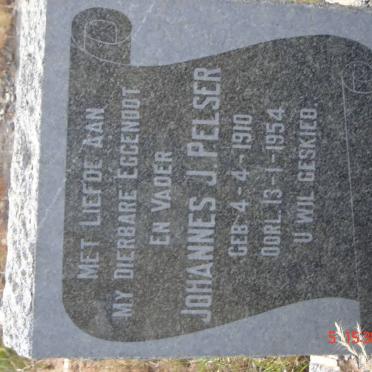 PELSER Johannes J. 1910-1954