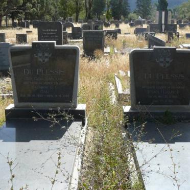 PLESSIS Salomon G.C., du 1903-1982 &amp; Maria Elizabeth van der WALT 1908-1965 