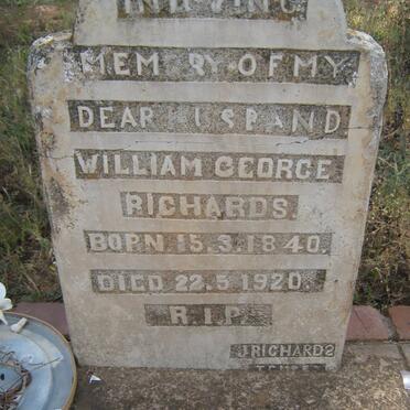 RICHARDS William George 1840-1920