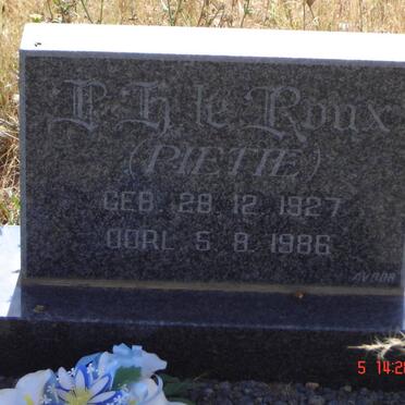 ROUX P.H., le 1927-1986