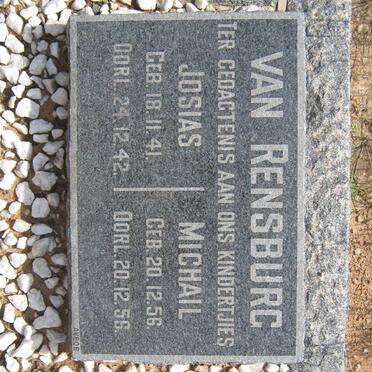 RENSBURG Josias, van 1942-1942 :: VAN RENSBURG Michail 1956-1956