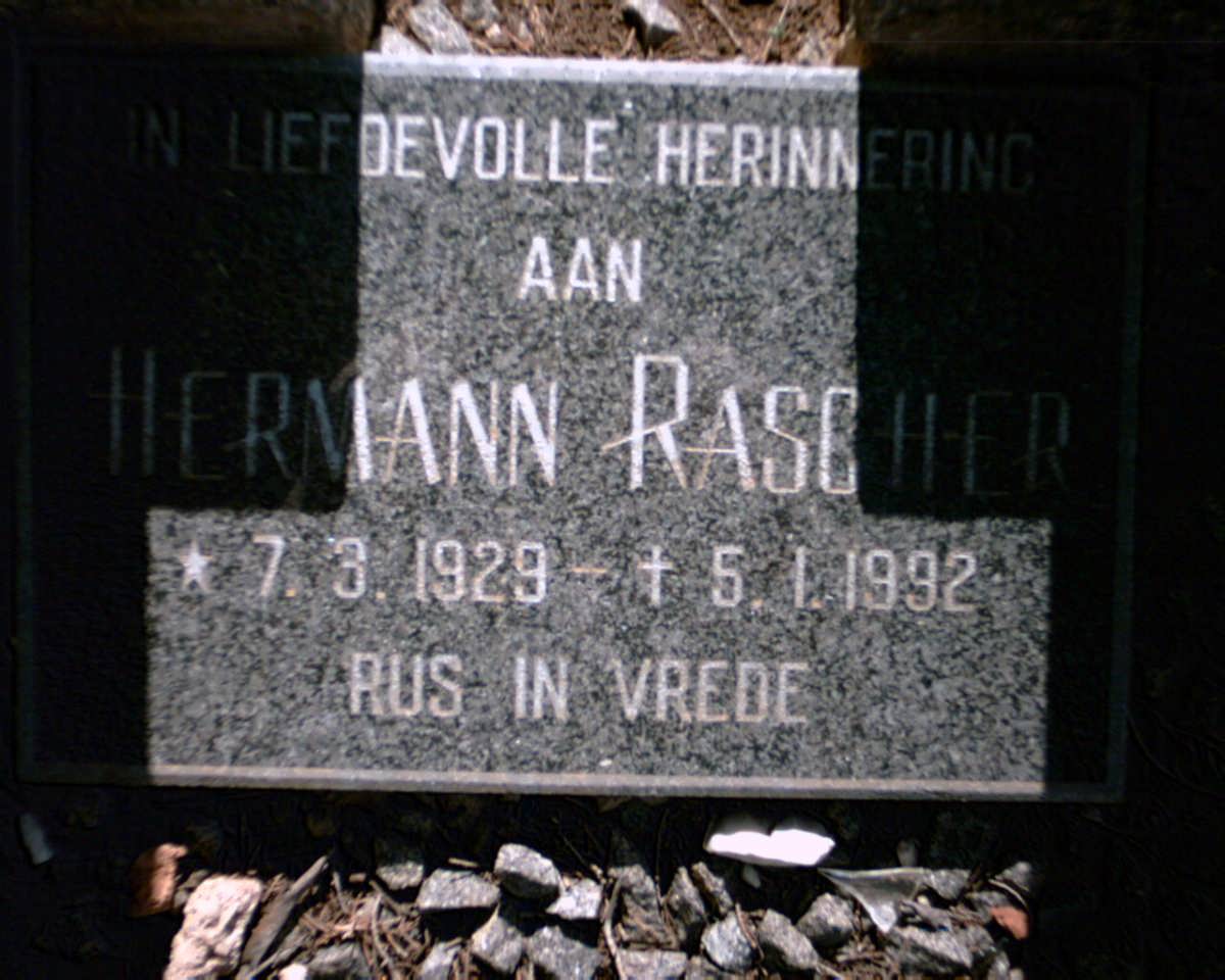 RASCHER Hermann 1929-1992