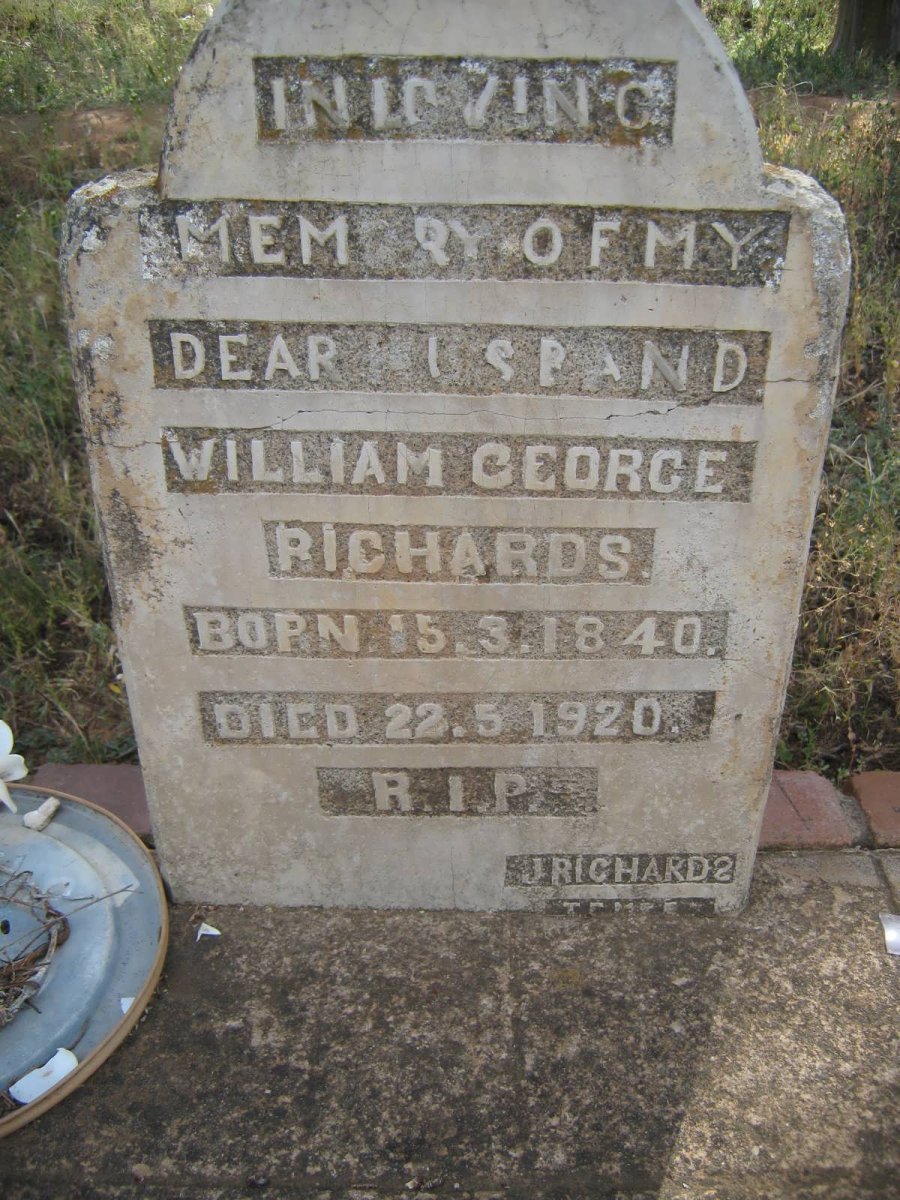 RICHARDS William George 1840-1920