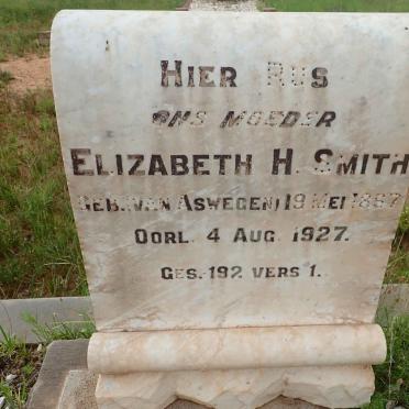 SMITH Elizabeth H. nee VAN ASWEGEN 1867-1927