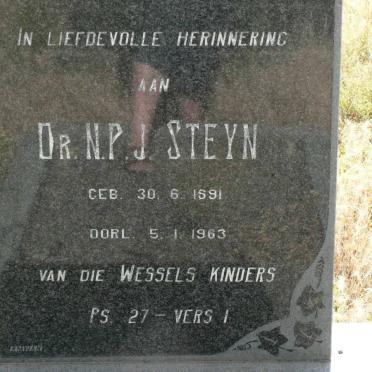 STEYN N.P.J. 1891-1963